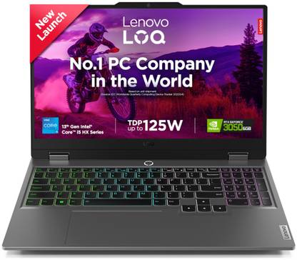 Lenovo LOQ Intel Core i5 13th Gen 13450HX - (16 GB/512 GB SSD/Windows 11 Pro/6 GB Graphics/NVIDIA GeForce RTX 3050) 15IRX9 Gaming Laptop (15.6 Inch, Luna Grey, 2.4 Kg, With MS Office)