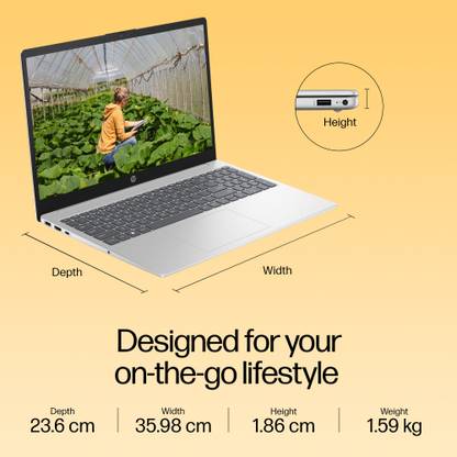 HP AMD Ryzen 7 Octa Core 5825U - (16 GB/512 GB SSD/Windows 11 Home) 15-fc0476AU Thin and Light Laptop