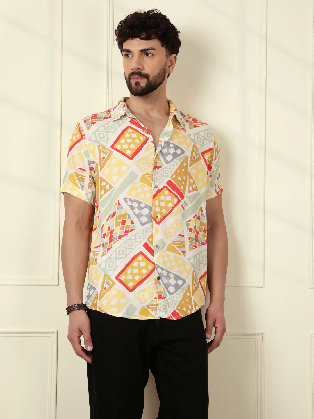 AOP Fluid Light Weight Viscose Shirt | Multicolour