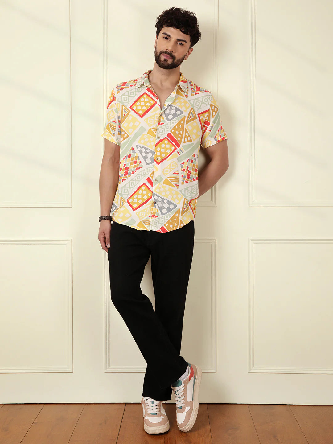 AOP Fluid Light Weight Viscose Shirt | Multicolour