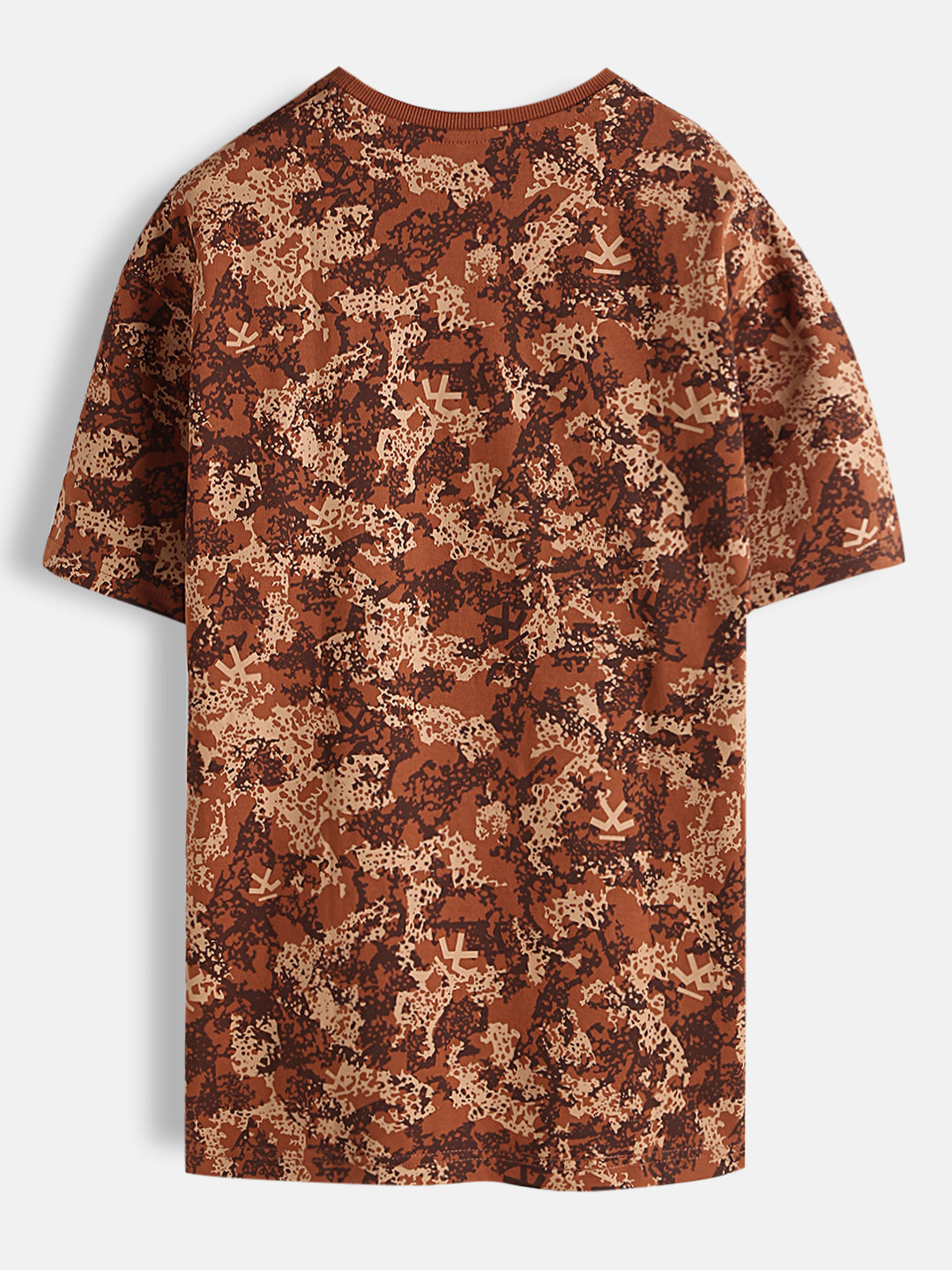 Abstract Oversized AOP T-Shirt | Rust