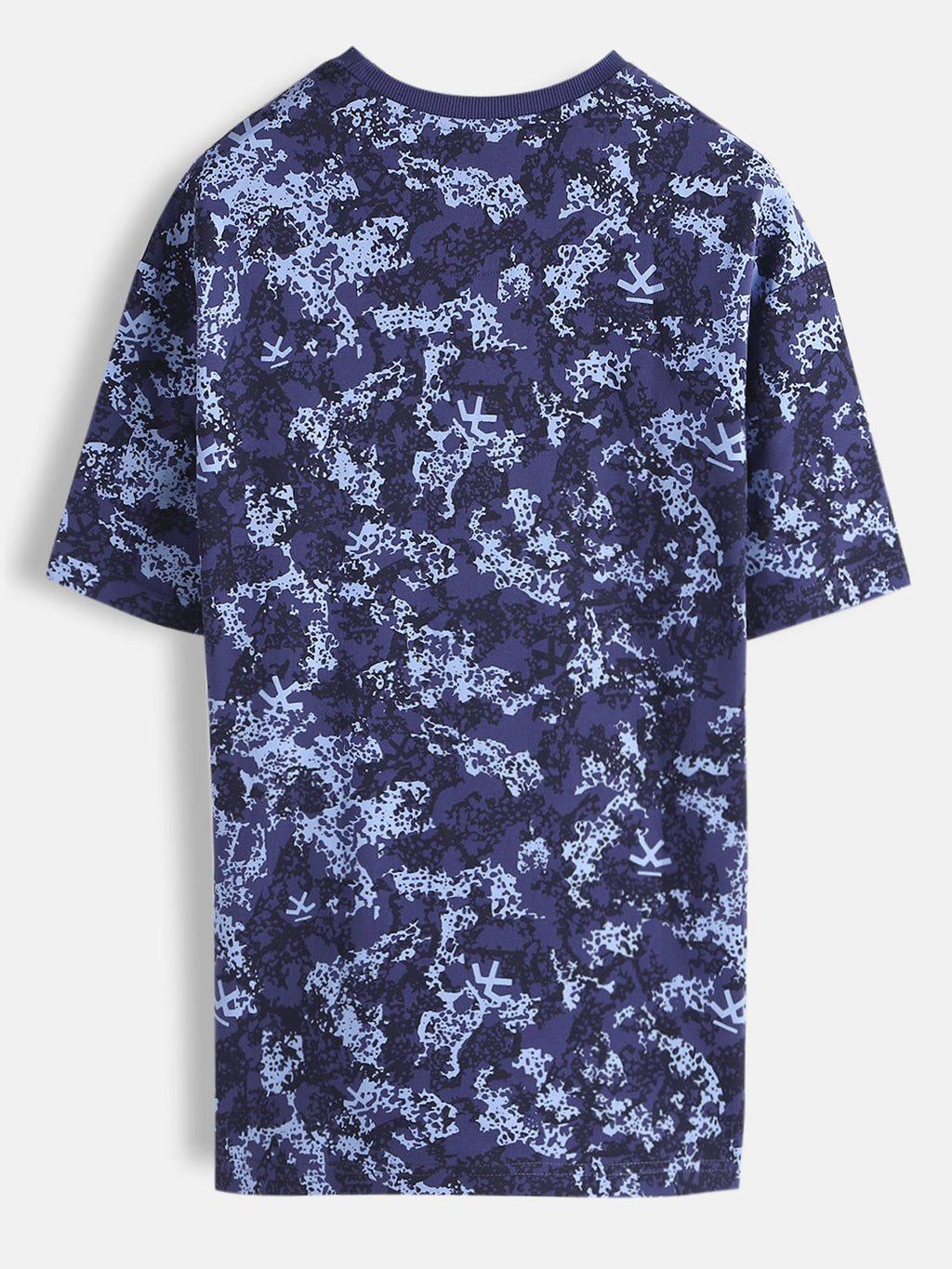 Abstract Oversized AOP T-Shirt | Navy