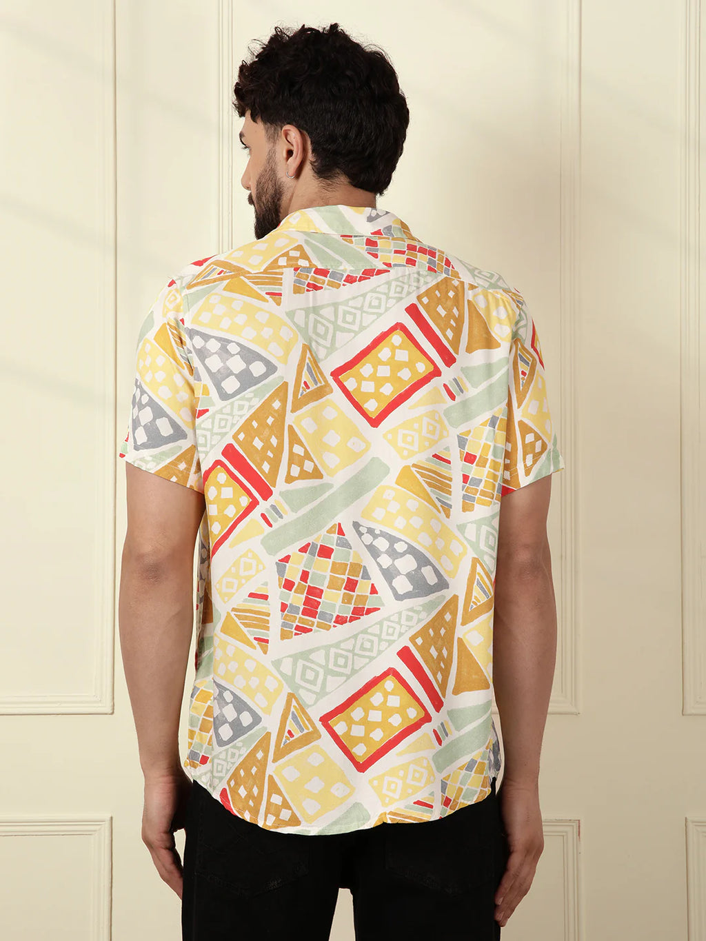 AOP Fluid Light Weight Viscose Shirt | Multicolour