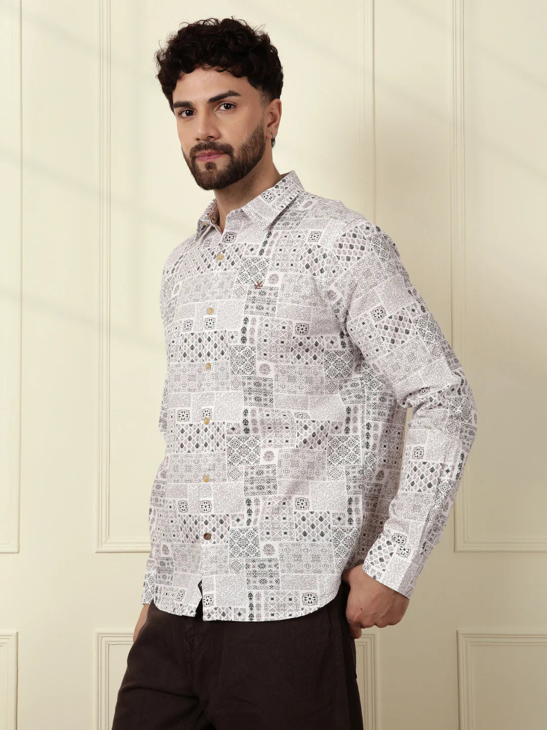 Abstract Patterns AOP Shirt | Off White