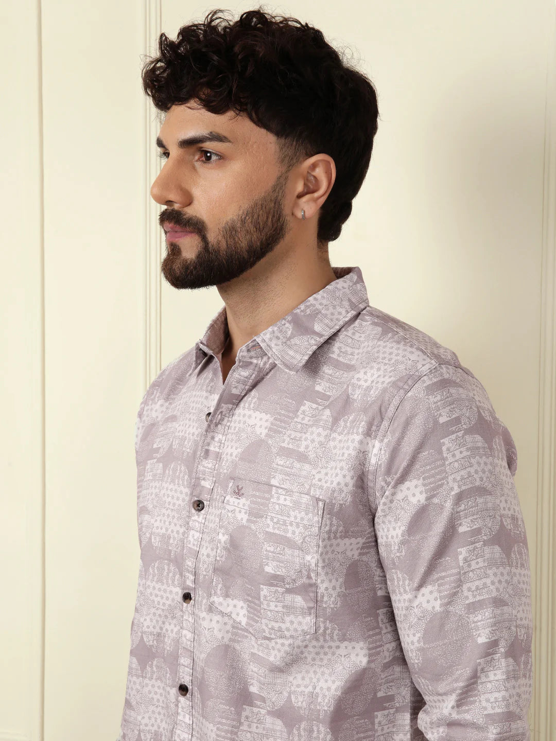 Abstract Urban AOP Shirt | Pink