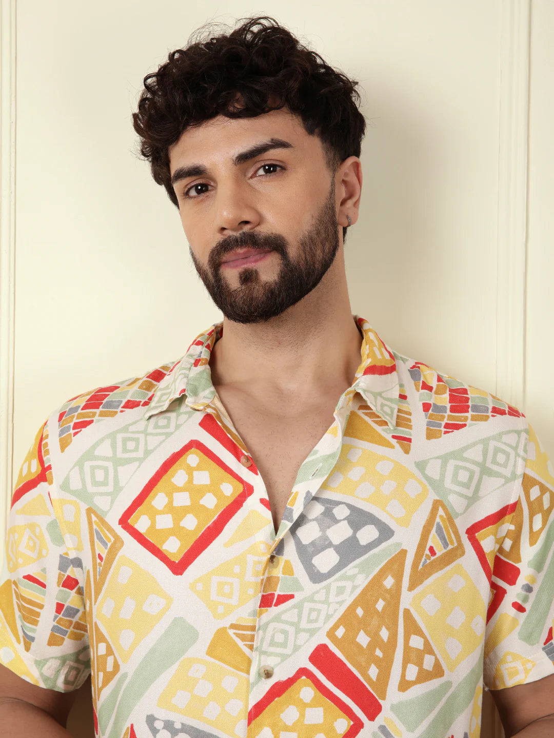 AOP Fluid Light Weight Viscose Shirt | Multicolour