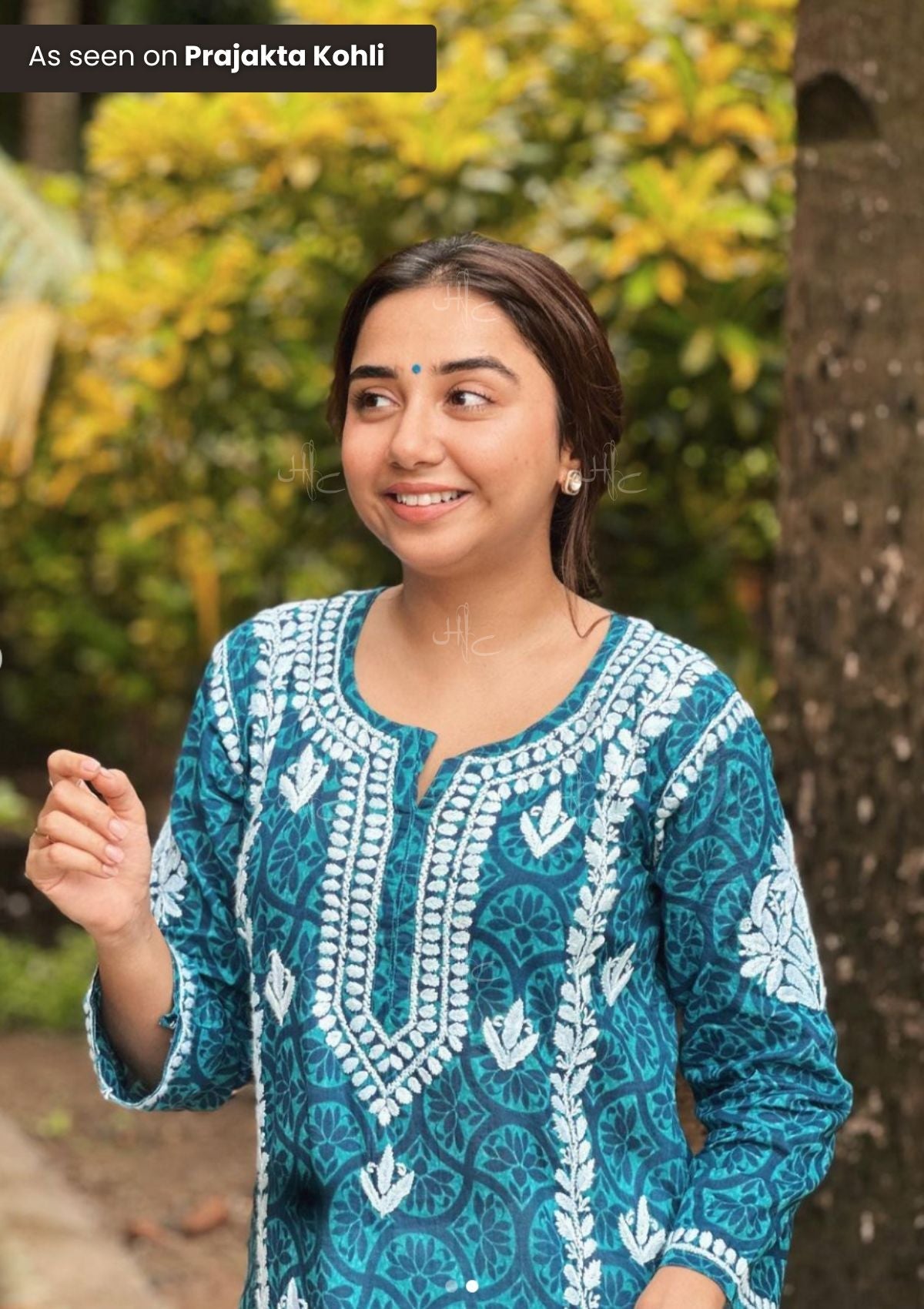 Ambar Chikankari Mulmul Straight Kurta