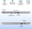 ASUS Chromebook Intel Celeron Dual Core N4500 - (4 GB/64 GB EMMC Storage/Chrome OS) CX1500CKA-NJ0393 Chromebook (15.6 Inch, Transparent Silver, 1.80 Kg)