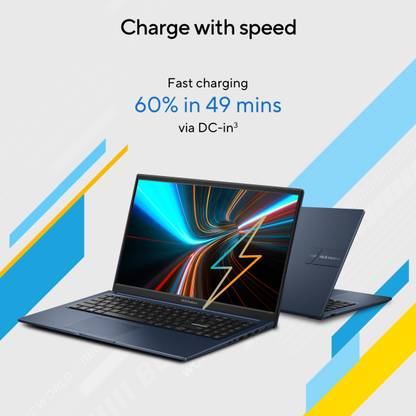 ASUS Vivobook 15, with Backlit Keyboard, Intel Core i3 12th Gen 1215U - (8 GB/512 GB SSD/Windows 11 Home) X1504ZA-NJ321WS Thin and Light Laptop (15.6 Inch, Quiet Blue, With MS Office)