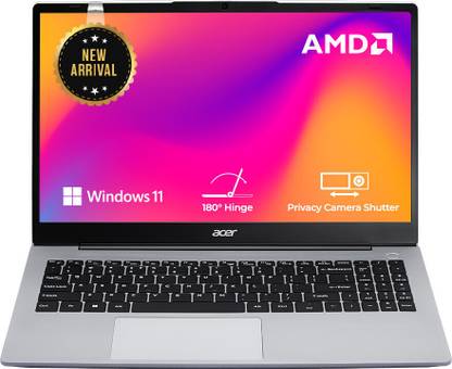 Acer Aspire 15 AMD Ryzen 5 Hexa Core 7430U - (16 GB/512 GB SSD/Windows 11 Home) Aspire AS15-42 Thin and Light Laptop (15.6 Inch, Silver, 1.79 Kg)