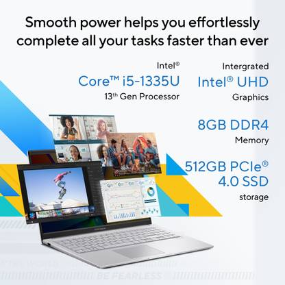 ASUS Vivobook 15 Intel Core i5 13th Gen 1335U - (16 GB/512 GB SSD/Windows 11 Home) X1504VA-NJ540WS Thin and Light Laptop