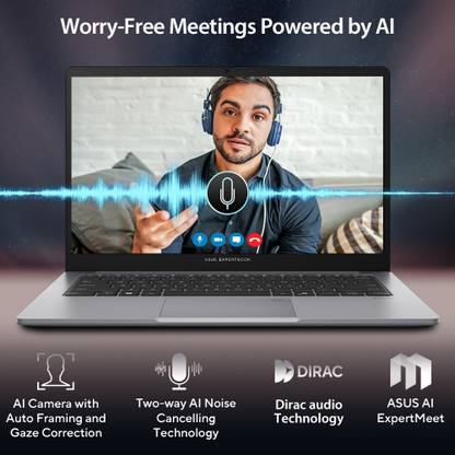 ASUS Expertbook P1 Intel Core i3 13th Gen 1315U - (16 GB/512 GB SSD/Windows 11 Home) P1403CVA-S60938WS Thin and Light Laptop