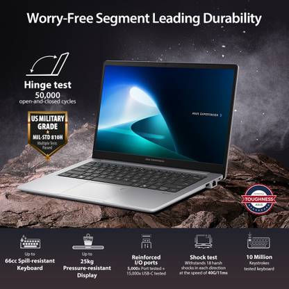 ASUS Expertbook P1 Intel Core i3 13th Gen 1315U - (16 GB/512 GB SSD/Windows 11 Home) P1403CVA-S60938WS Thin and Light Laptop