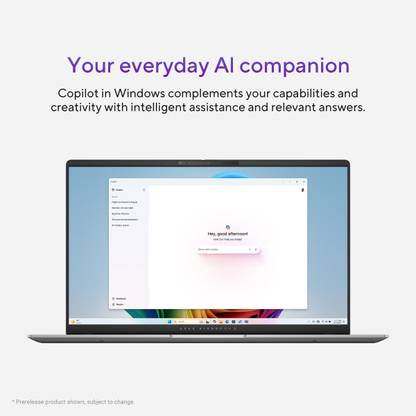 ASUS Vivobook S15 OLED Powered Copilot + PC, AI PC, Full Metal Body, Snapdragon X Elite - (16 GB/1 TB SSD/Windows 11 Home) S5507QAD-MA751WS Thin and Light Laptop