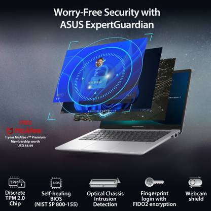 ASUS Expertbook P1 Intel Core i3 13th Gen 1315U - (16 GB/512 GB SSD/Windows 11 Home) P1403CVA-S60938WS Thin and Light Laptop