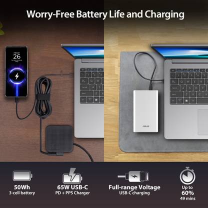 ASUS Expertbook P1 Intel Core i3 13th Gen 1315U - (16 GB/512 GB SSD/Windows 11 Home) P1403CVA-S60938WS Thin and Light Laptop