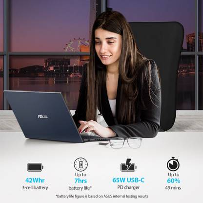 ASUS ExpertBook B14 Intel Core i3 12th Gen 1215U - (8 GB/512 GB SSD/Windows 11 Home) B1402CBA-NK1494WS Thin and Light Laptop  (14 Inch, Star Black, 1.49 Kg, With MS Office)