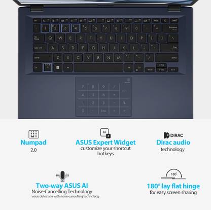 ASUS ExpertBook B14 Intel Core i3 12th Gen 1215U - (8 GB/512 GB SSD/Windows 11 Home) B1402CBA-NK1494WS Thin and Light Laptop  (14 Inch, Star Black, 1.49 Kg, With MS Office)