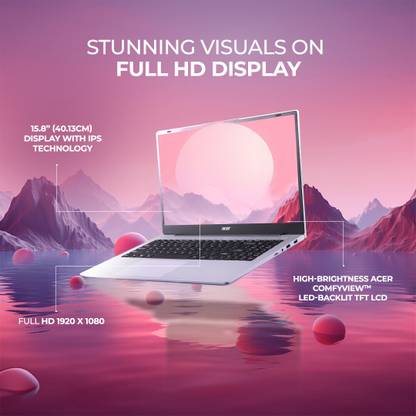Acer Aspire 15 AMD Ryzen 5 Hexa Core 7430U - (16 GB/512 GB SSD/Windows 11 Home) Aspire AS15-42 Thin and Light Laptop (15.6 Inch, Silver, 1.79 Kg)