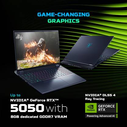 Acer Predator Helios Neo 16S AI Intel Core Ultra 7 - (16 GB/1 TB SSD/Windows 11 Home/8 GB Graphics/NVIDIA GeForce RTX 5050) PHN16S-71 Gaming Laptop (16 Inch, Abyssal Black, 2.3 Kg)