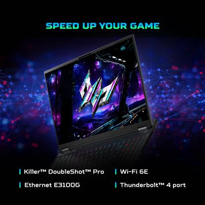 Acer Predator Helios Neo 16S AI Intel Core Ultra 7 - (16 GB/1 TB SSD/Windows 11 Home/8 GB Graphics/NVIDIA GeForce RTX 5050) PHN16S-71 Gaming Laptop (16 Inch, Abyssal Black, 2.3 Kg)