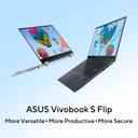 ASUS Vivobook S14 Flip (2025) with Office 2024 + M365 Basic*, A-Part Metal Body, Intel Core i5 13th Gen 13420H - (16 GB/512 GB SSD/Windows 11 Home) TP3402VAO-LZ612WS 2 in 1 Laptop (14 inch, Cool Silver, 1.50 Kg, With MS Office)
